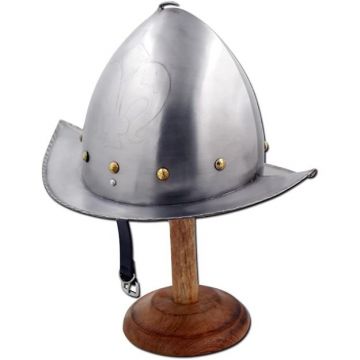 Medieval Warrior Spanish Morion Helmet – Wearable 18-Gauge Steel Armor